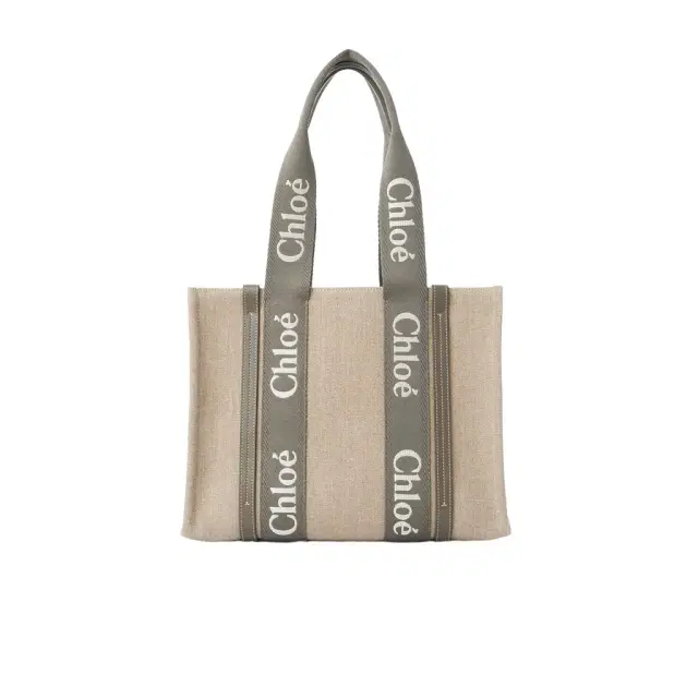 Chloé Woody tote bag in linen