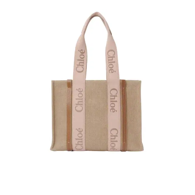 Chloé Woody tote bag in linen