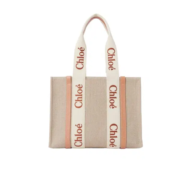 Chloé Woody tote bag in linen