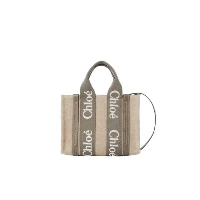 Chloé Small Woody tote bag in linen