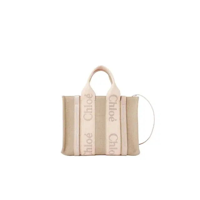 Chloé Small Woody tote bag in linen