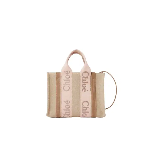 Chloé Small Woody tote bag in linen