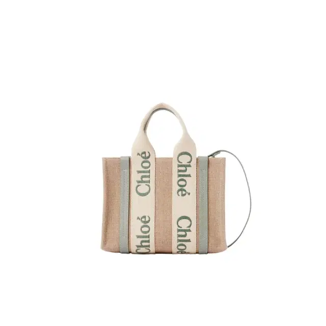 Chloé Small Woody tote bag in linen