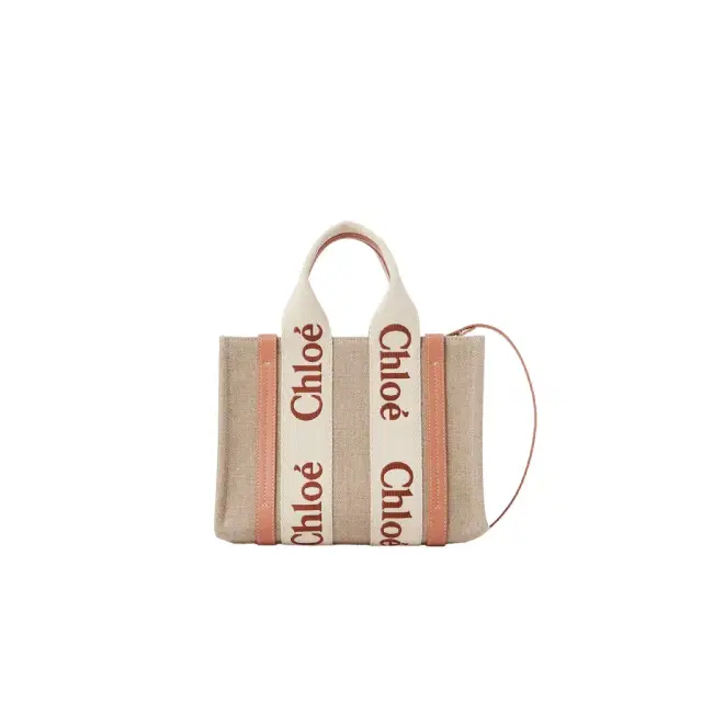 Chloé Small Woody tote bag in linen