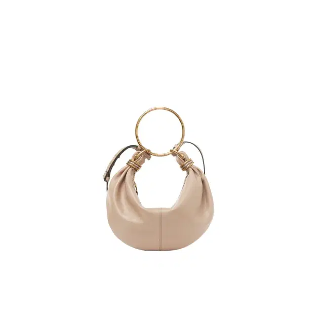 Small Bracelet Hobo bag in grained leather