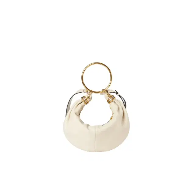 Small Bracelet hobo bag in grained leather