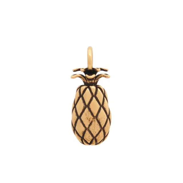 Chloé Alphabet Pineapple charm in brass