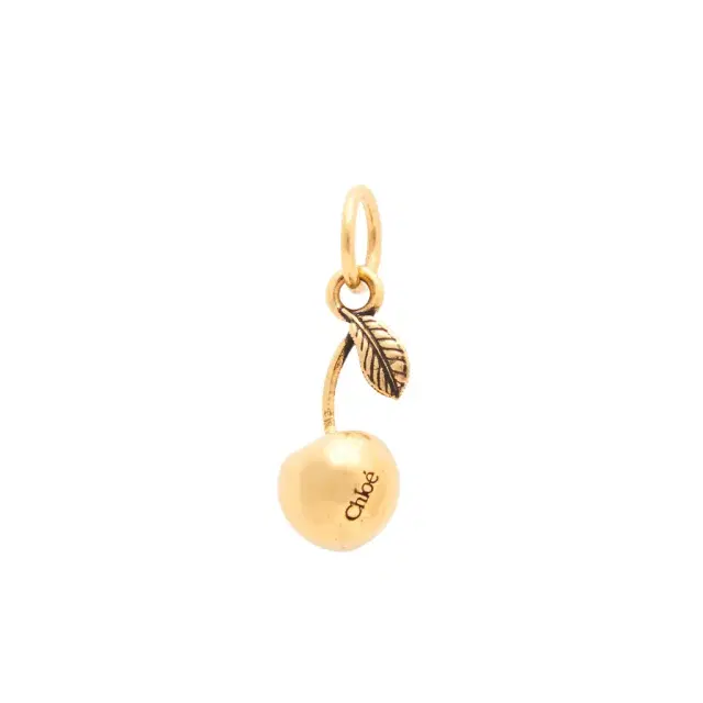 Chloé Alphabet Cherry Charm in brass