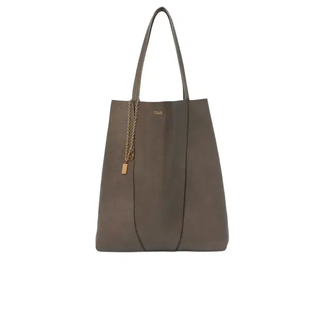 Large Chloé Spin tote bag in grained leather