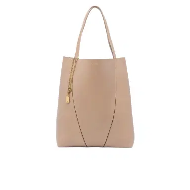 Chloé Large Chloé Spin tote bag in grained leather | Thumbnail 1