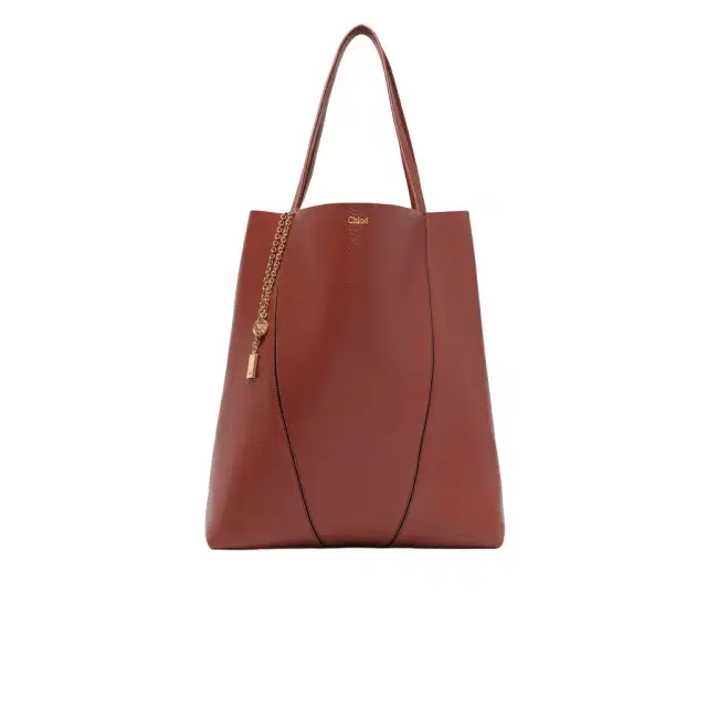 Chloé Large Chloé Spin tote bag in grained leather