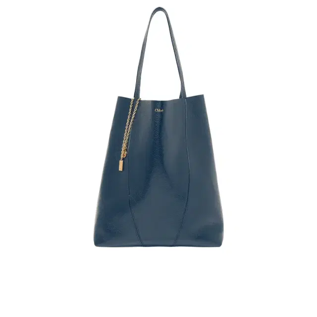 Chloé Large Chloé Spin tote bag in grained leather