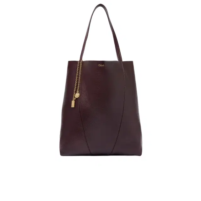 Chloé Large Chloé Spin tote bag in grained leather