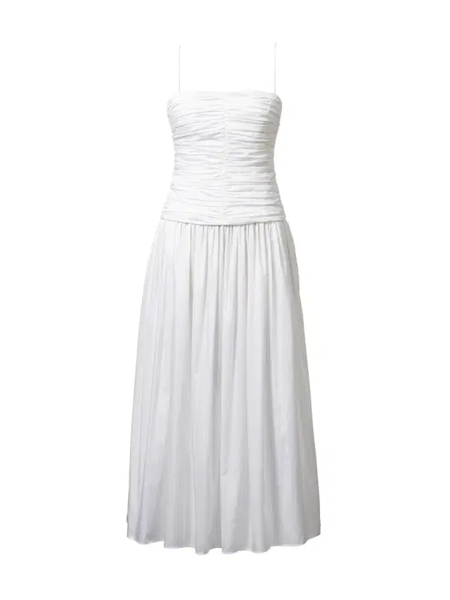 Tove Amina Ruched Cotton Midi Dress