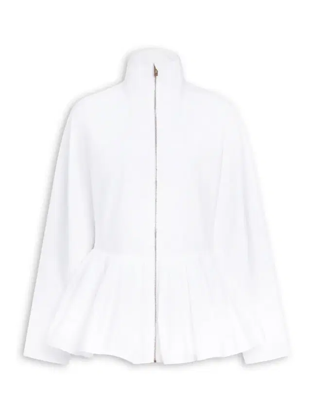 Alaïa Cotton Poplin Peplum Jacket