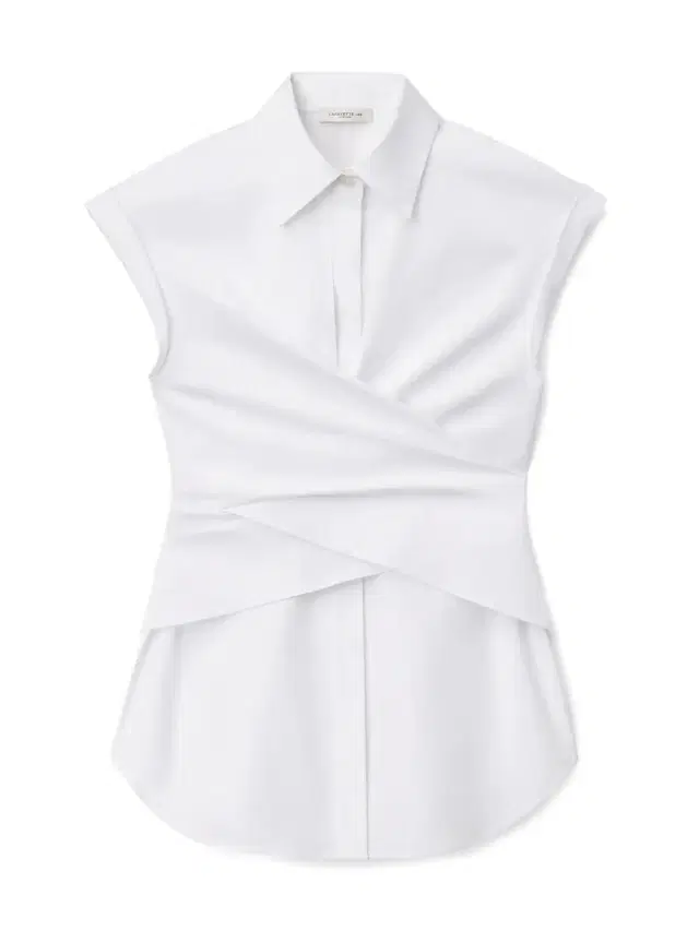 LAFAYETTE 148 Cotton Poplin Wrap Shirt