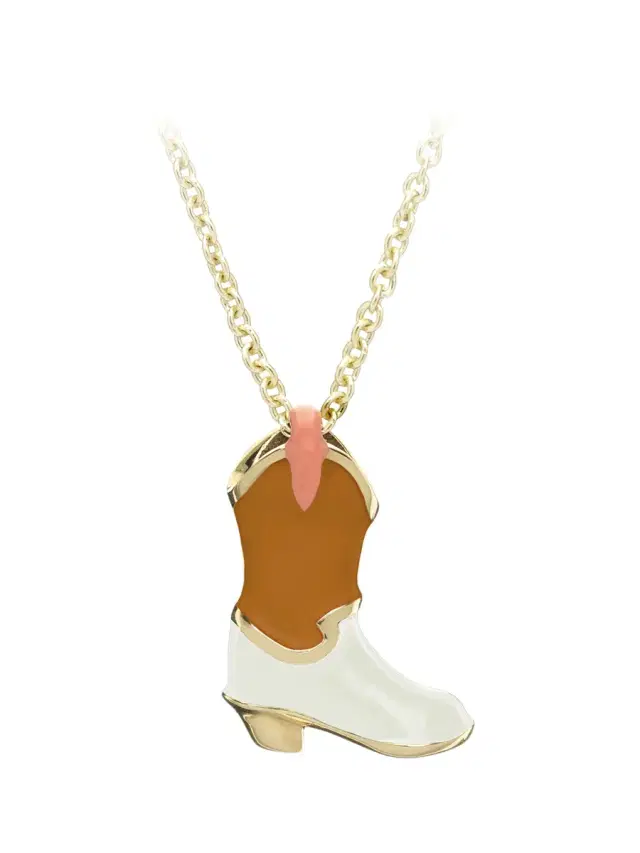 Aliita Cowboy Boot Enamel Necklace
