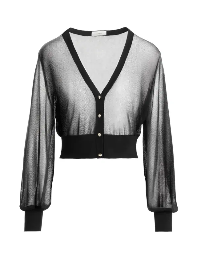 Dodiee Dakota Sheer Cropped Cardigan