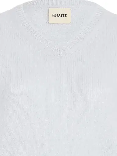Khaite Jas Short-Sleeve Cashmere Sweater | Thumbnail 2