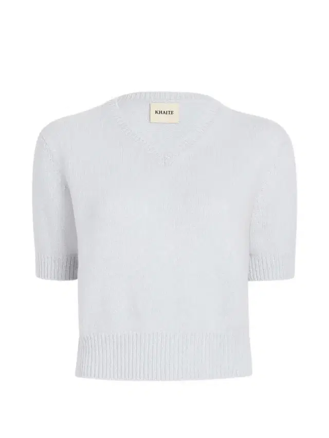 Khaite Jas Short-Sleeve Cashmere Sweater