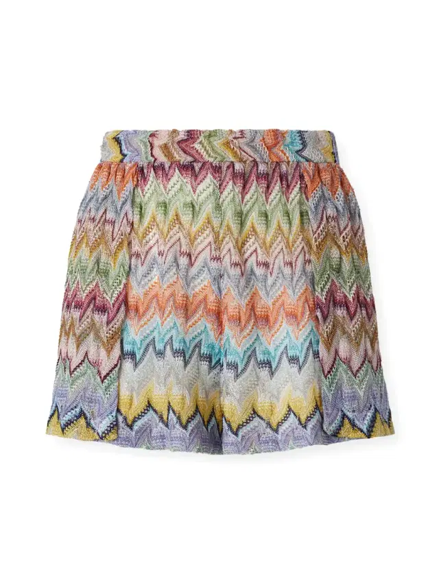 Lamé Cover-Up Shorts
