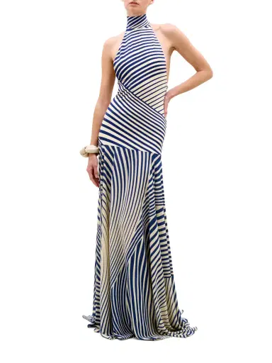 Silvia Tcherassi Leonore Halter Maxi Dress | Thumbnail 2 Silvia Tcherassi Leonore Halter Maxi Dress | Thumbnail 2