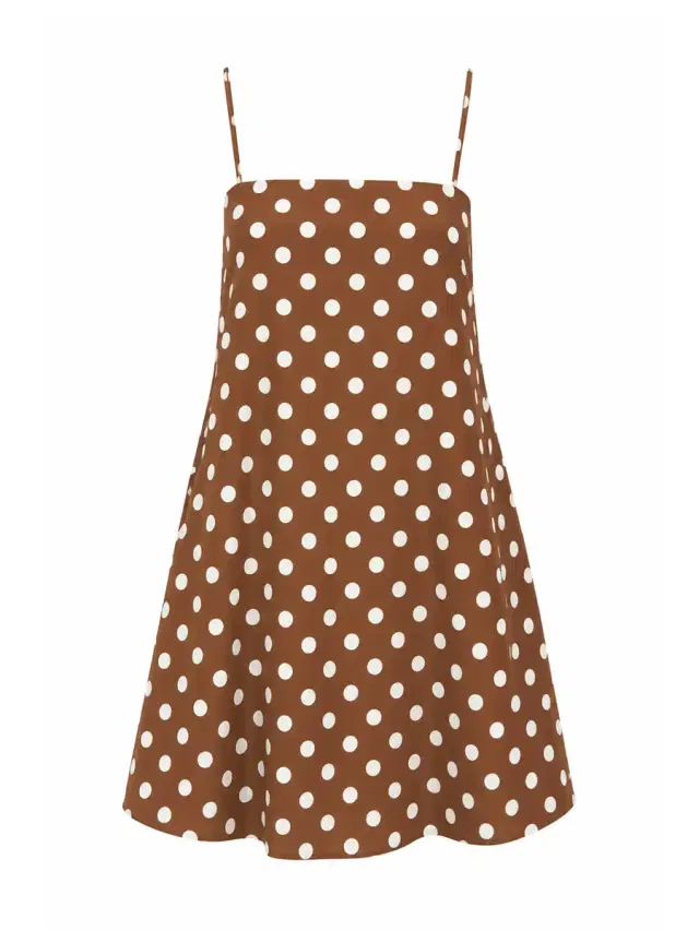 CAROLINE CONSTAS Mattea Cotton Mini Dress