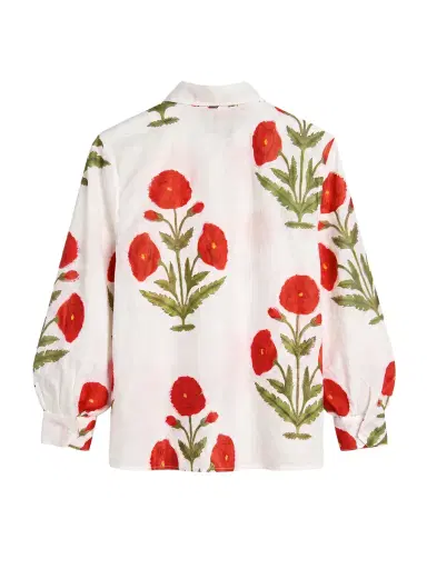 Kirna Zabête Exclusive Collection Matty Floral Cotton Shirt | Thumbnail 2