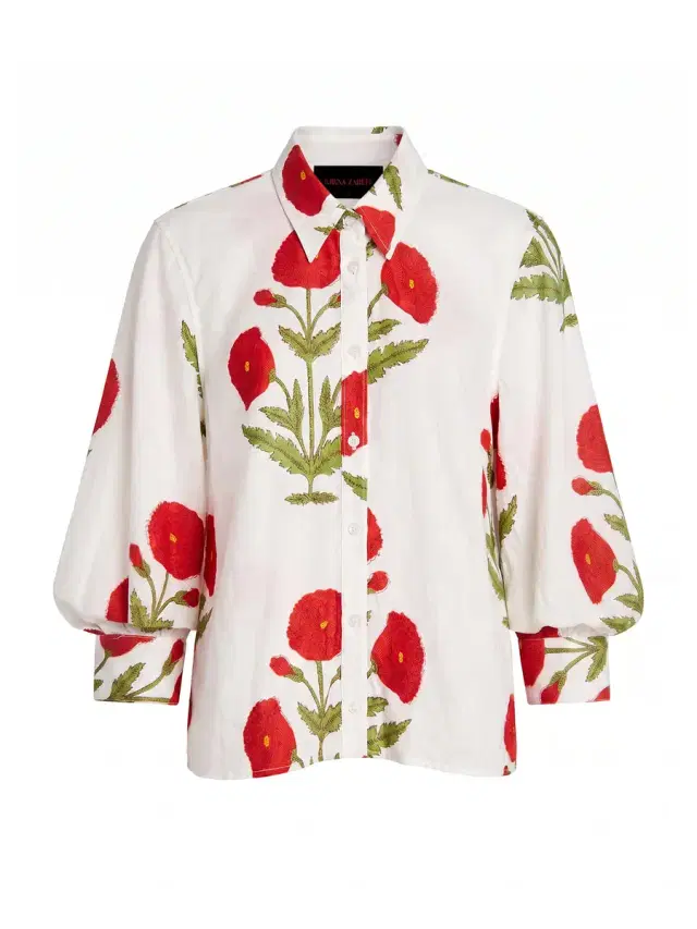 Kirna Zabête Exclusive Collection Matty Floral Cotton Shirt