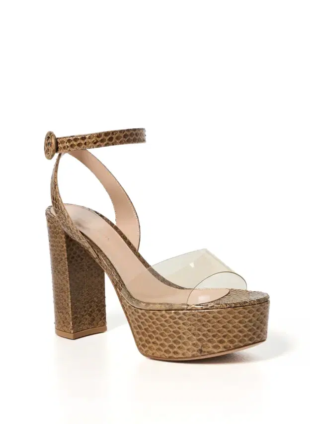 Maya Embossed Platform Sandals