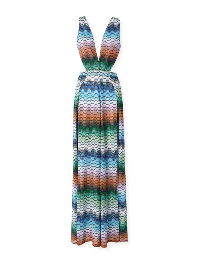 Missoni Metallic Knit Cut-Out Jumpsuit