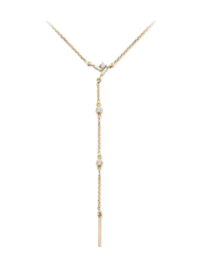 Ritique Mini Mélange Drop String Pendant Necklace