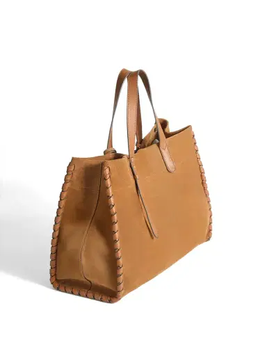Anya Hindmarch Mortimer Suede Whipstitch Tote | Thumbnail 3 Anya Hindmarch Mortimer Suede Whipstitch Tote | Thumbnail 3