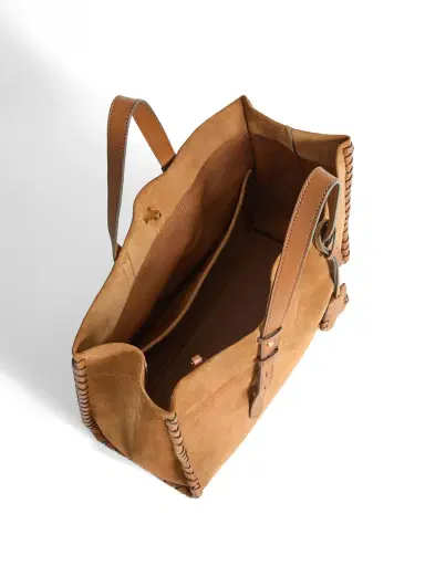 Anya Hindmarch Mortimer Suede Whipstitch Tote | Thumbnail 4 Anya Hindmarch Mortimer Suede Whipstitch Tote | Thumbnail 4