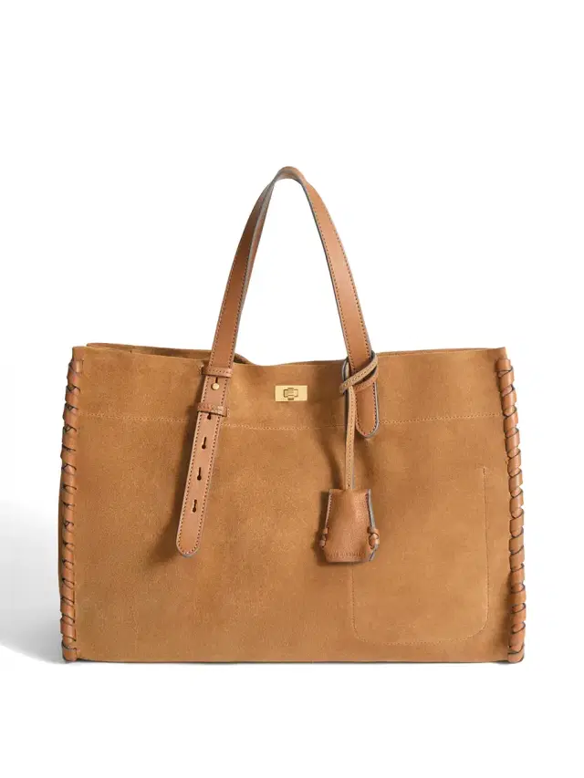 Anya Hindmarch Mortimer Suede Whipstitch Tote
