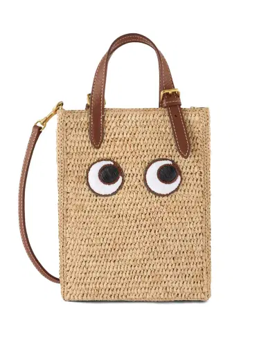 Anya Hindmarch N/S Raffia Eyes Mini Crossbody Tote | Thumbnail 1