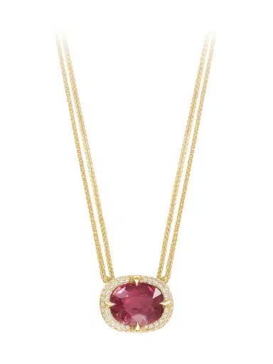YI COLLECTION Pink Tourmaline Aurora Necklace | Thumbnail 1