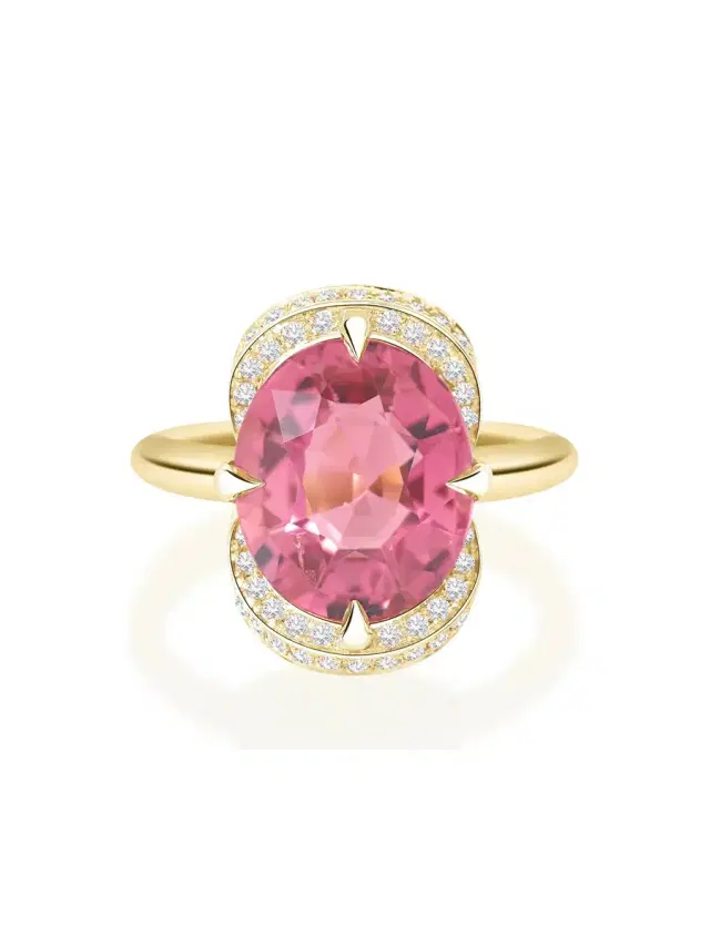 YI COLLECTION Pink Tourmaline Aurora Supreme Ring