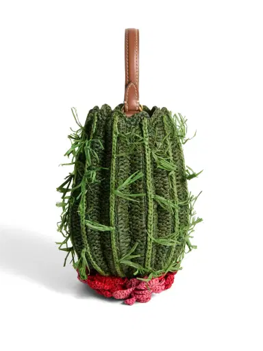 Anya Hindmarch Raffia Cactus Crossbody Bag | Thumbnail 3 Anya Hindmarch Raffia Cactus Crossbody Bag | Thumbnail 3