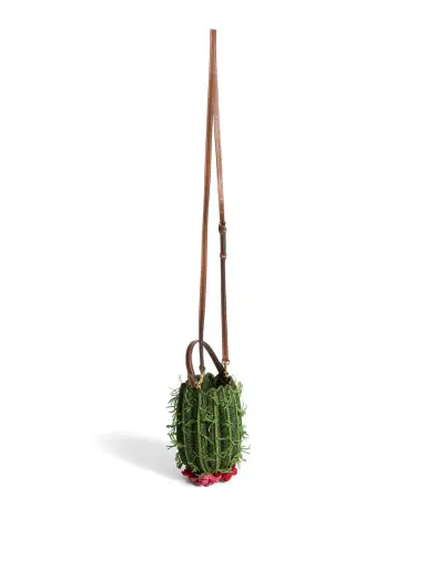 Anya Hindmarch Raffia Cactus Crossbody Bag | Thumbnail 4 Anya Hindmarch Raffia Cactus Crossbody Bag | Thumbnail 4