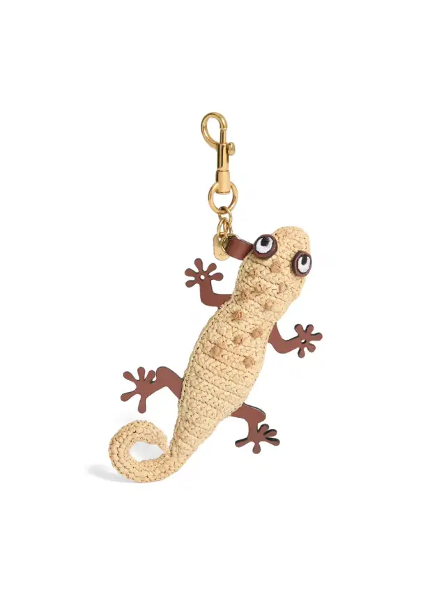 Anya Hindmarch Raffia Gecko Charm