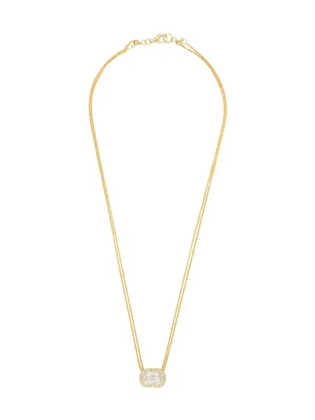 YI COLLECTION Rainbow Moonstone Aurora Necklace