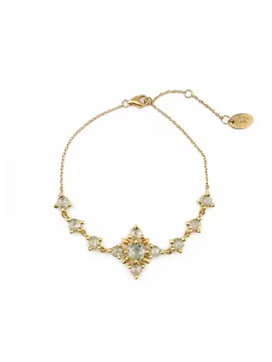 REIGN LA Raj Green Amethyst Petal Bracelet | Thumbnail 1 REIGN LA Raj Green Amethyst Petal Bracelet | Thumbnail 1