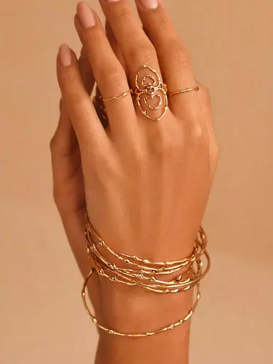 REIGN LA Rani Diamond Thorn Bangle | Thumbnail 2 REIGN LA Rani Diamond Thorn Bangle | Thumbnail 2