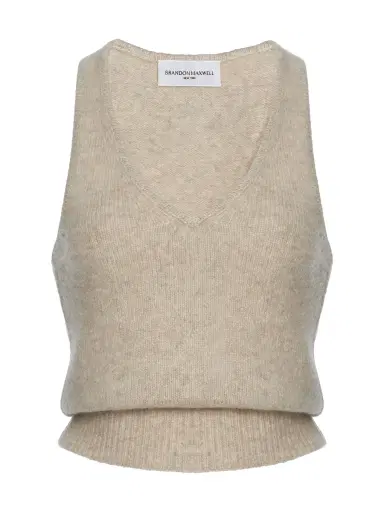 Brandon Maxwell Reese Cashmere-Silk Tank | Thumbnail 1 Brandon Maxwell Reese Cashmere-Silk Tank | Thumbnail 1