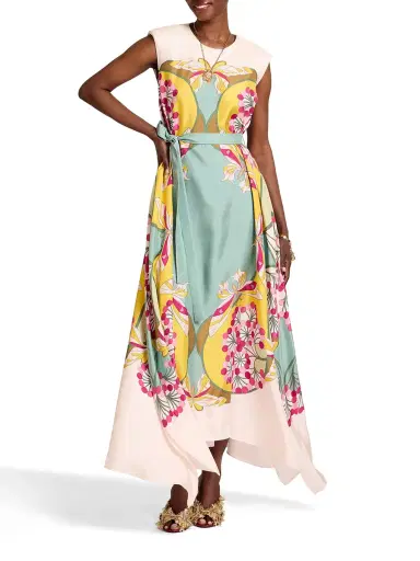 La DoubleJ San Carlo Silk Midi Dress | Thumbnail 2