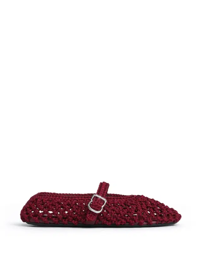 Alaïa Satin Cord Ballet Flats
