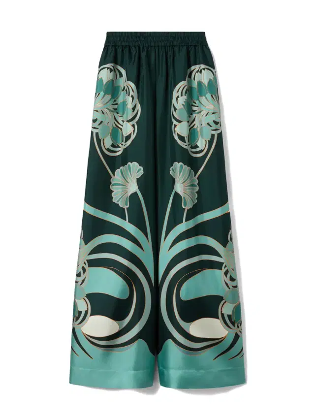 La DoubleJ Silk Twill Palazzo Pants