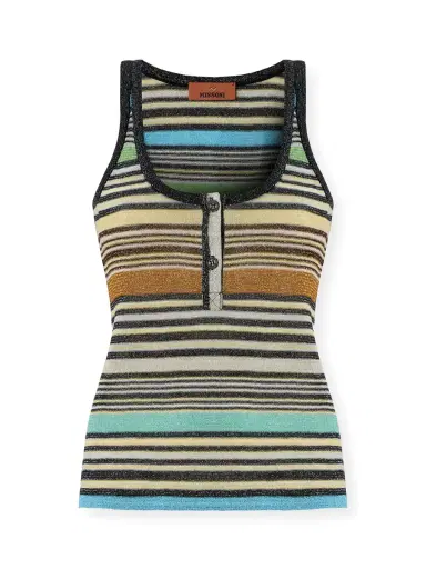 Missoni Striped Metallic Knit Tank | Thumbnail 1 Missoni Striped Metallic Knit Tank | Thumbnail 1