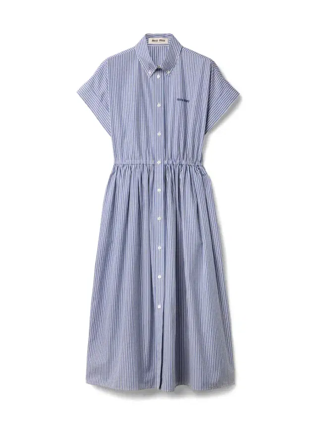 Striped Poplin Shirtdress